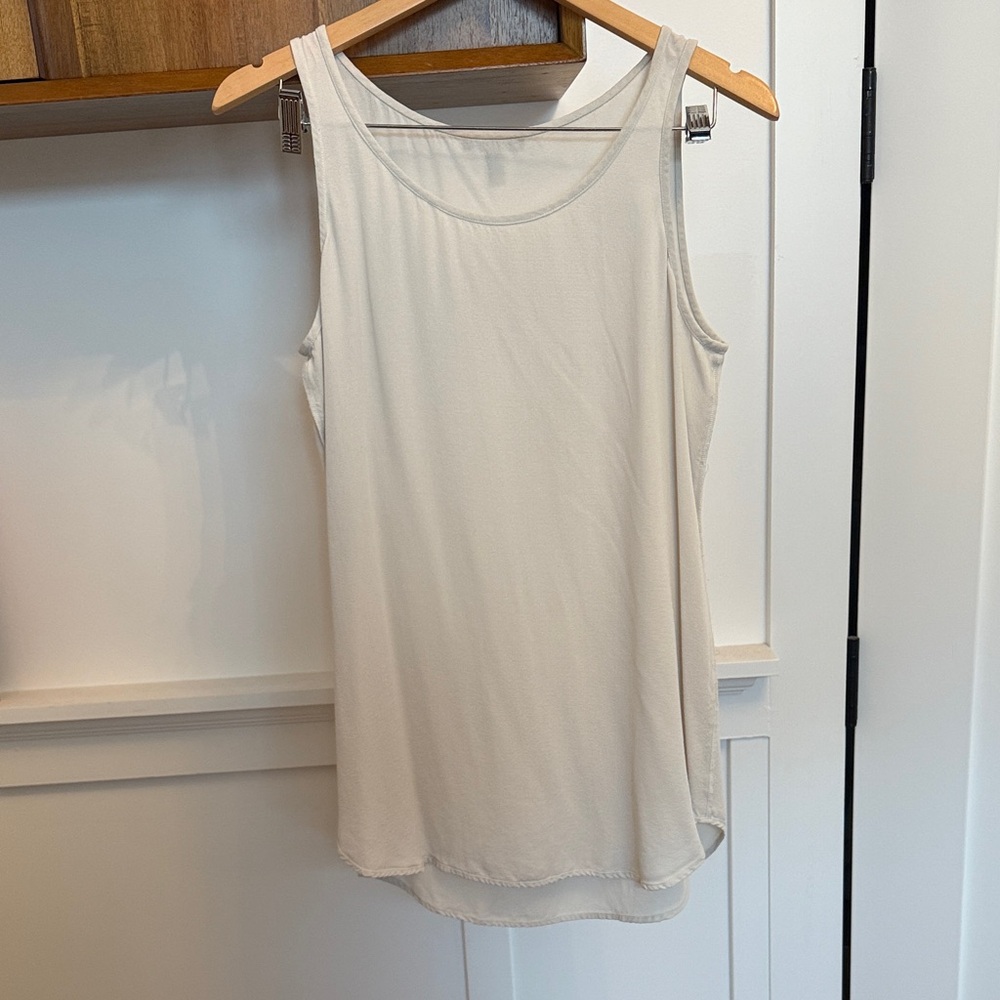 NWT Eileen Fisher Silk Tank Bone